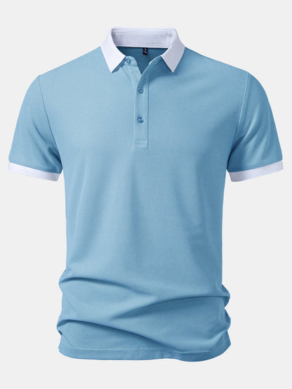 Contrast Collar Polo