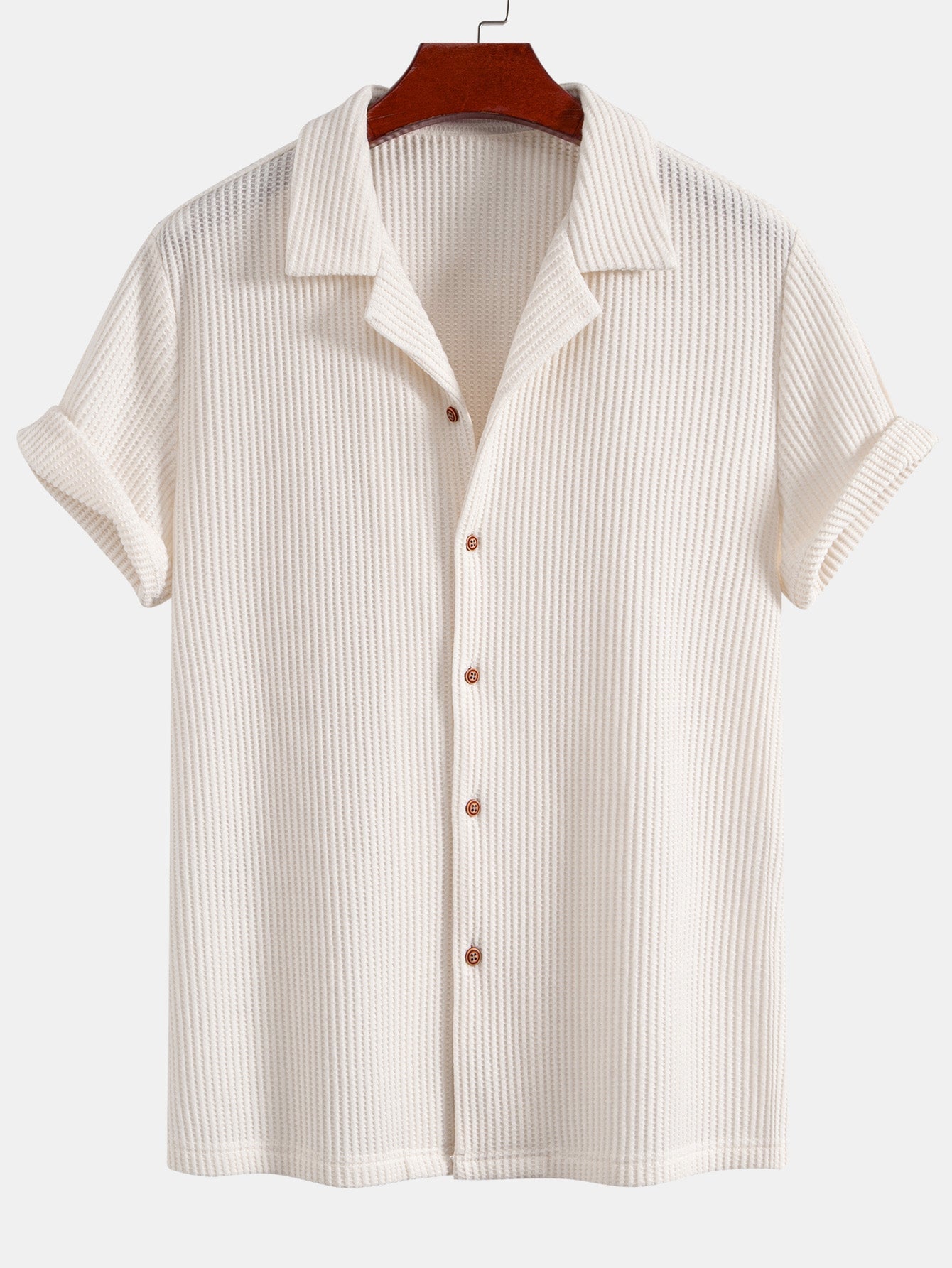 Waffle Button Up Shirt