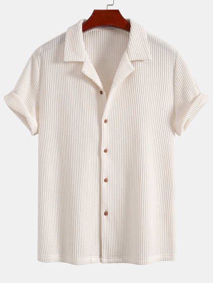 Waffle Button Up Shirt