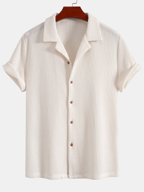 Waffle Button Up Shirt