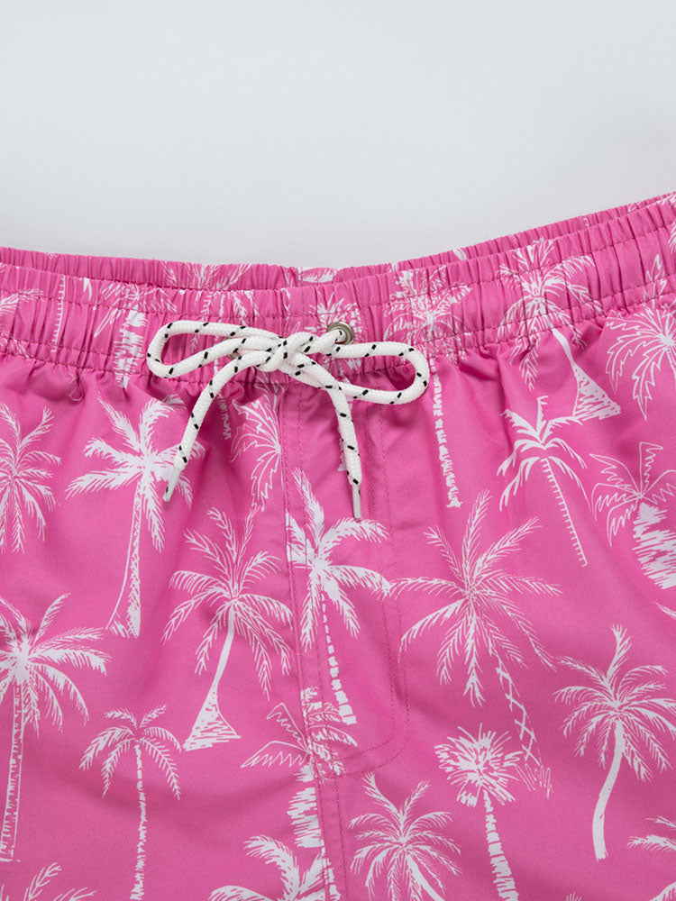 Palm Tree Print Swim Shorts