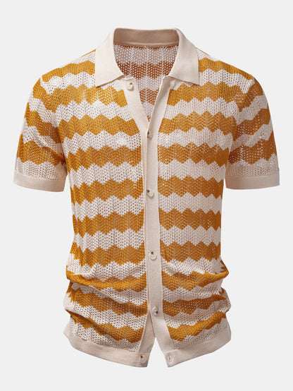 Wave Crochet Shirt