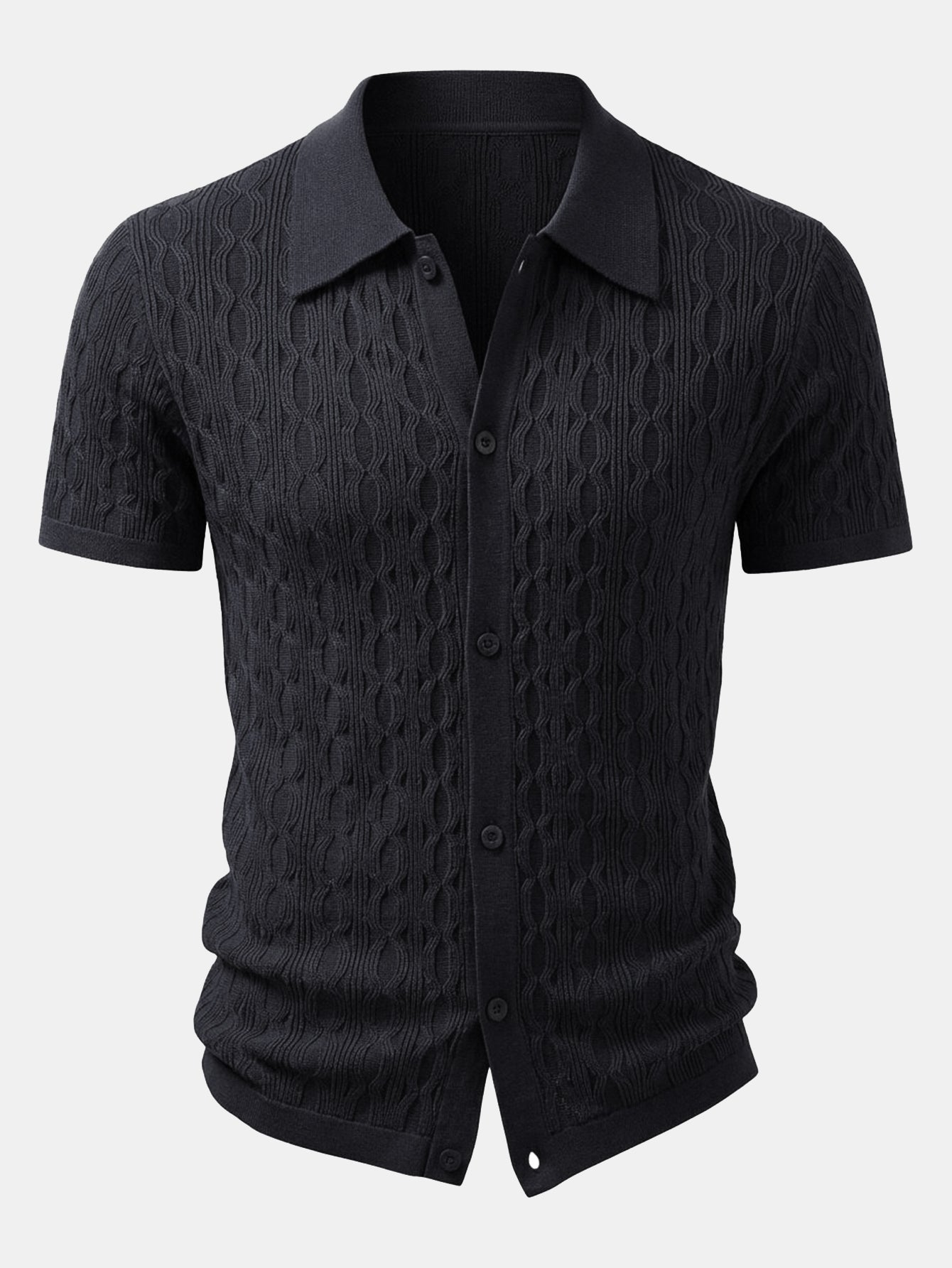 Twisted Jacquard Knit Shirt