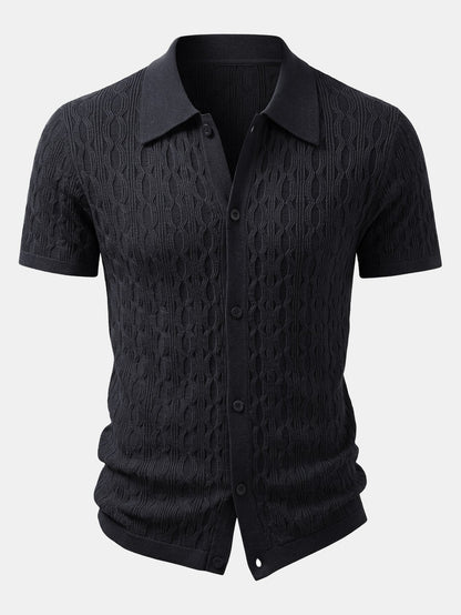 Twisted Jacquard Knit Shirt