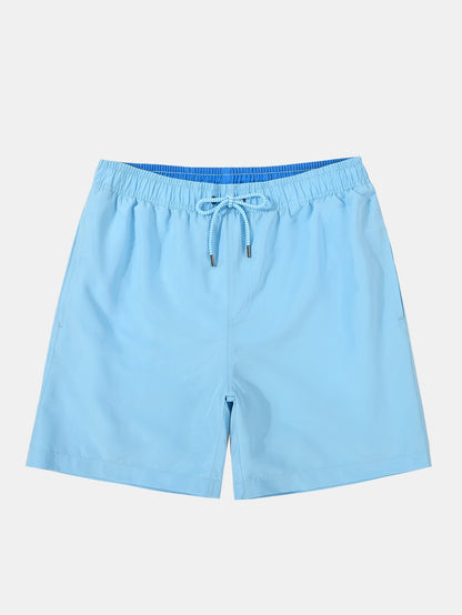 Contrast Waistband Swim Shorts