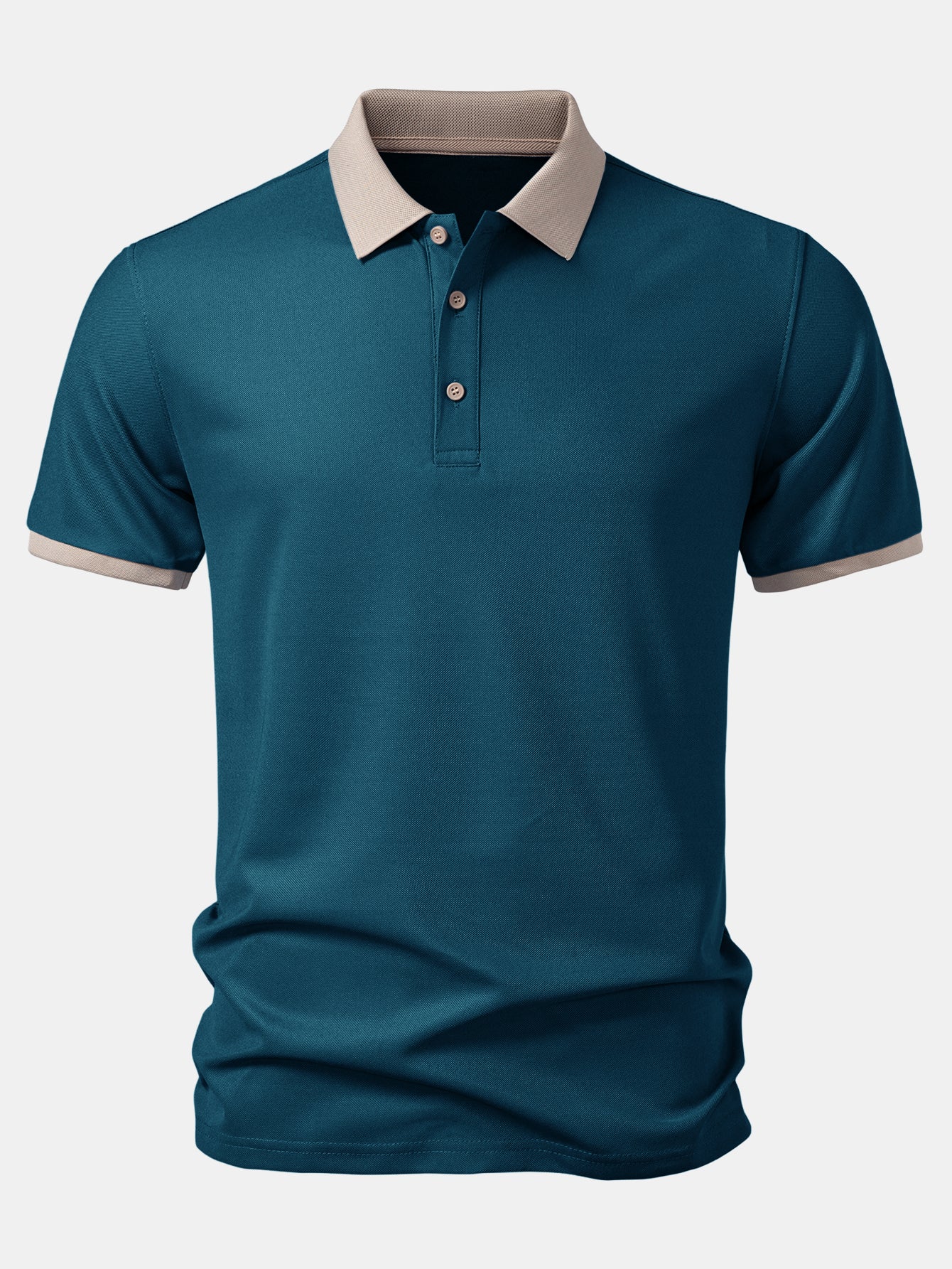 Contrast Collar Polo