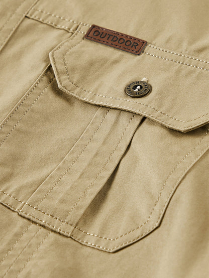 Long Sleeve Utility Shirt With Pockets