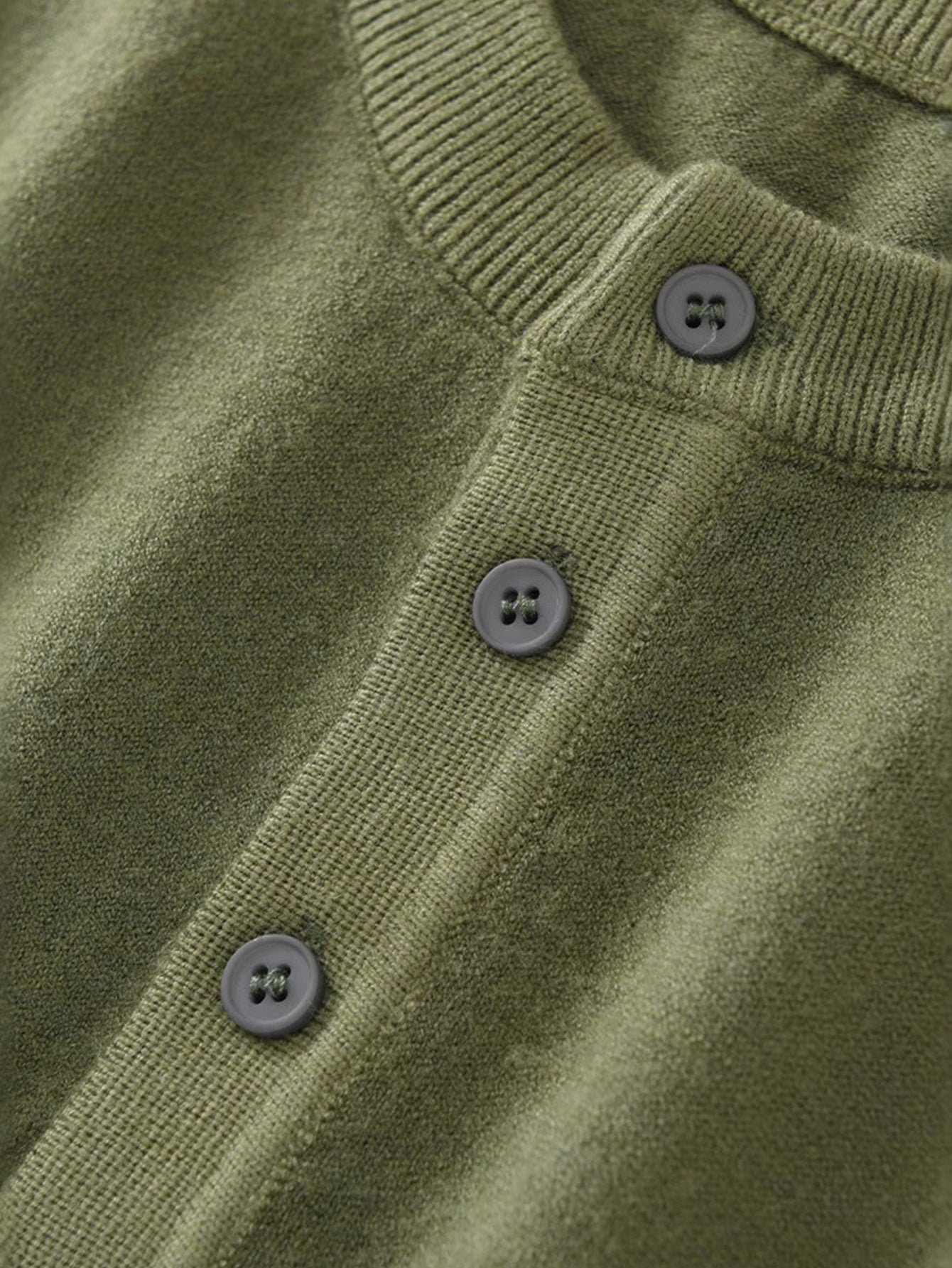 Short-Sleeve Knit Henley Shirt