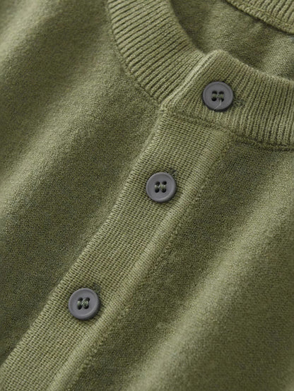 Short-Sleeve Knit Henley Shirt