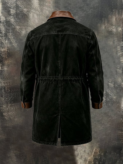 Men's Stylish Vintage Mid-Length Trench Coat