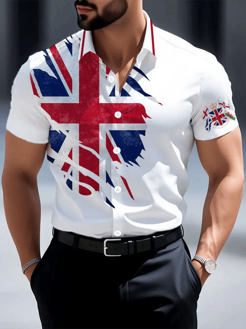 Men's U.K. Casual Short Sleeve Shirt