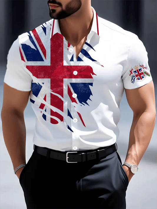 Men's U.K. Casual Short Sleeve Shirt