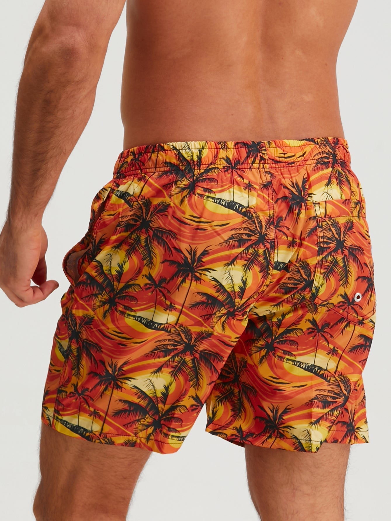 Palm Tree Print Swim Shorts