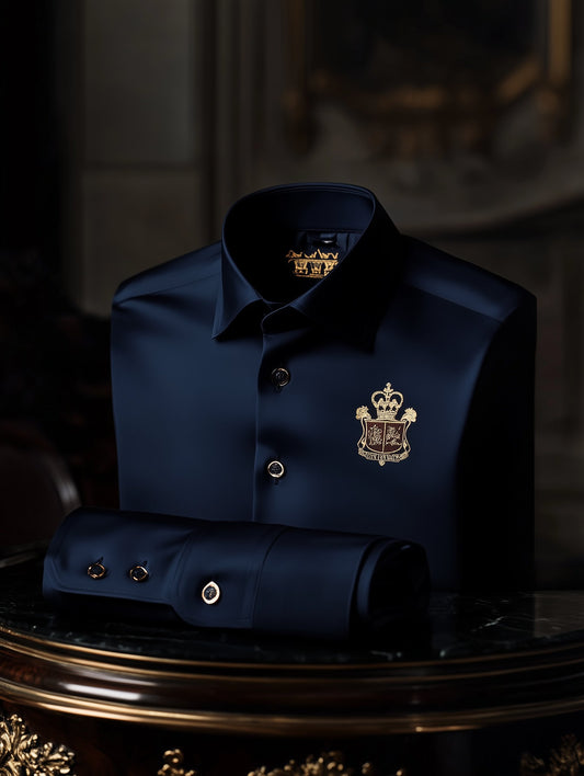 Men's Baroque Short Sleeve Button-Down Shirt
