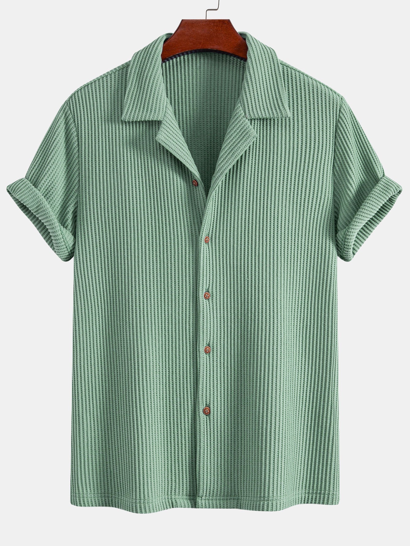 Waffle Button Up Shirt