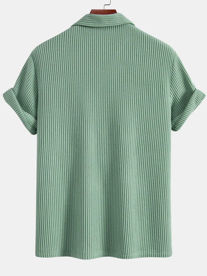 Waffle Button Up Shirt