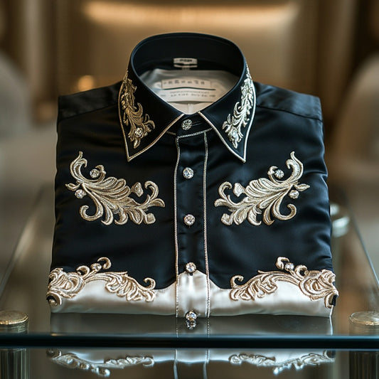 Vip business casual luxury versatile men's fashion suit long-sleeved shirt