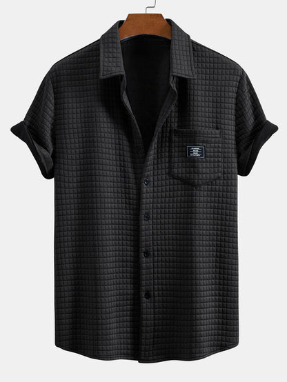 Short Sleeve Waffle Shirt
