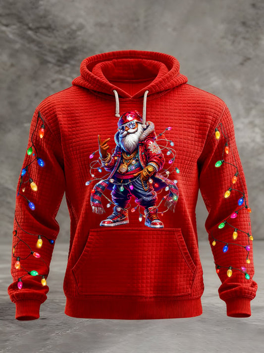 Men's Santa Claus Print Hoodie