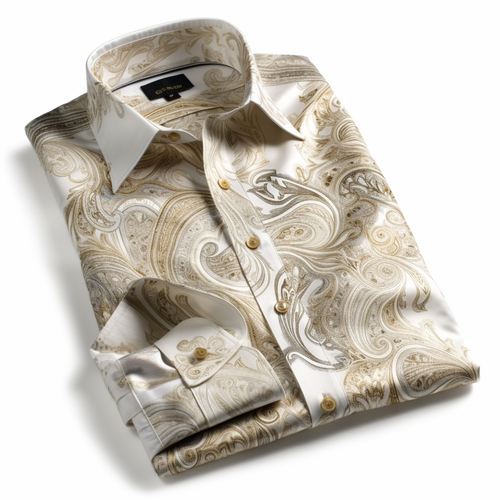 Luxury Abstract Line Men's Shirt