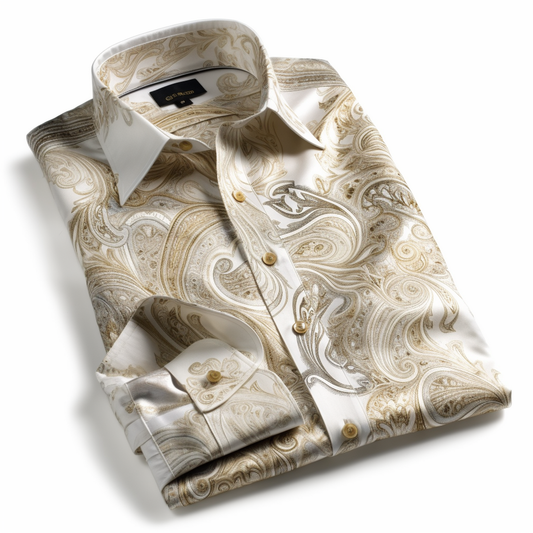 Luxury Abstract Line Men's Shirt