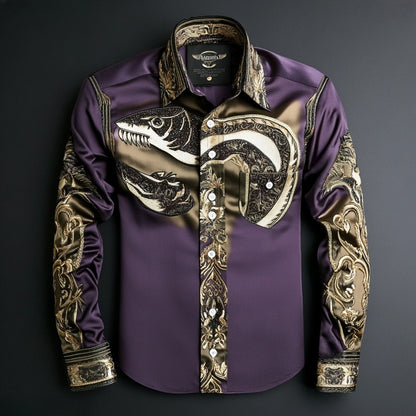 2025 Best Men's Unique Luxe Collection Classic Casual Shirt