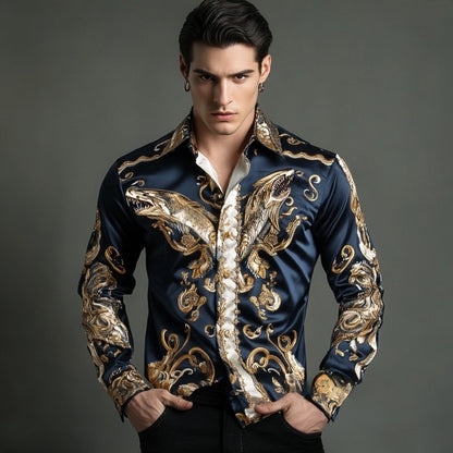2025 Best Men's Unique Luxe Collection Classic Casual Shirt