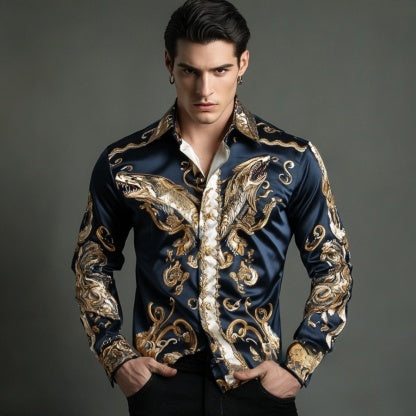 2025 Best Men's Unique Luxe Collection Classic Casual Shirt