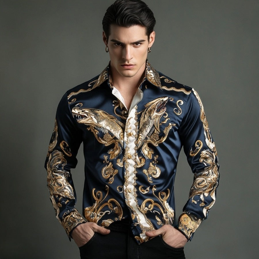 2025 Best Men's Unique Luxe Collection Classic Casual Shirt