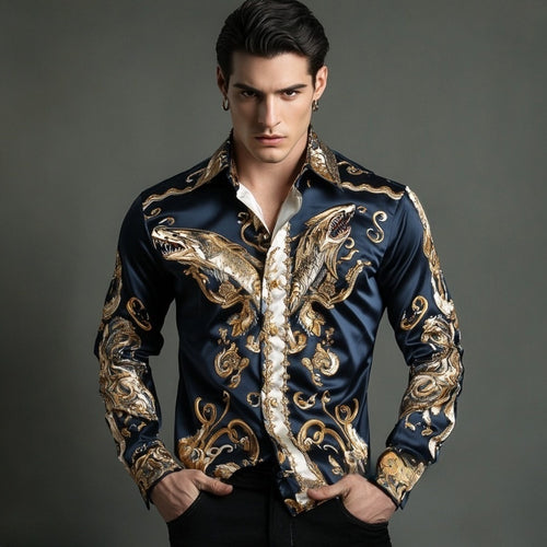 2025 Best Men's Unique Luxe Collection Classic Casual Shirt