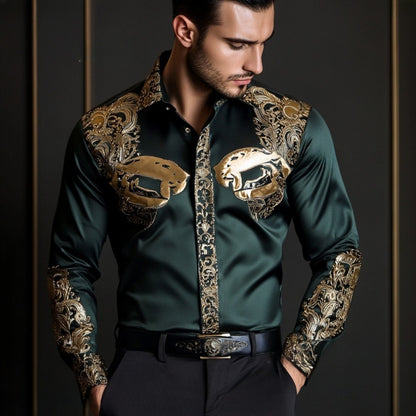 2025 Best Men's Unique Luxe Collection Classic Casual Shirt