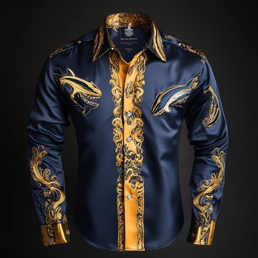 2025 Best Men's Unique Luxe Collection Classic Casual Shirt