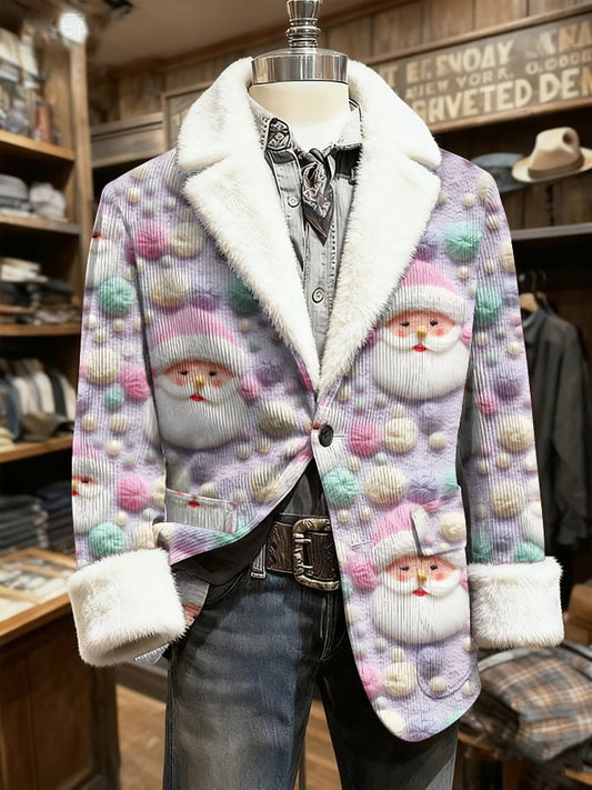 Men's Retro Christmas Lapel Casual Blazer