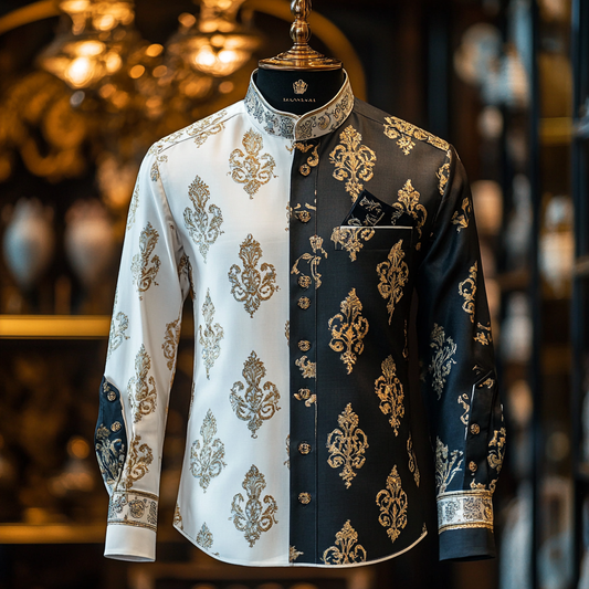 Barocco Shirt Men's Long Sleeve Shirts