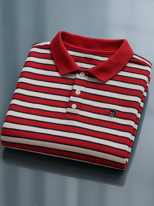 Men's Business Casual Button Short Sleeve Polo Shirt