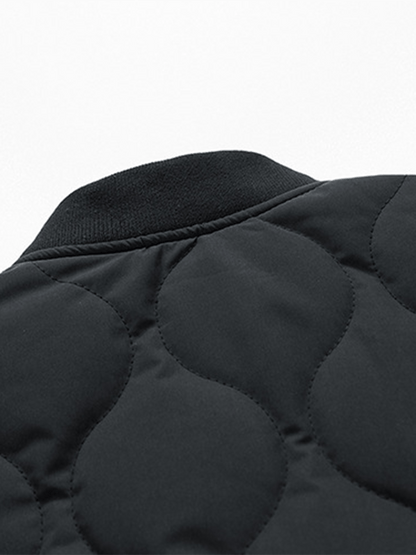 Men's Vintage Pleated Cotton Polar Fleece Patchwork Casual Cotton Jacket