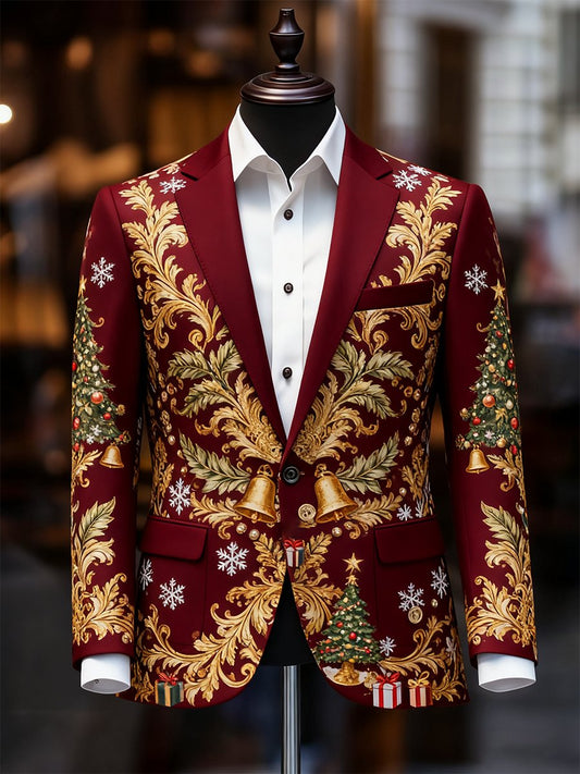 Men's Business Casual Christmas Suit Outerwear
