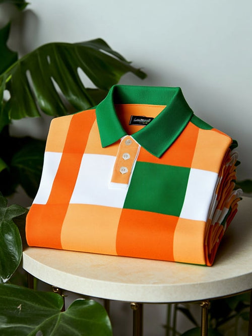 Men's Casual Business Button Short Sleeve Polo Shirt