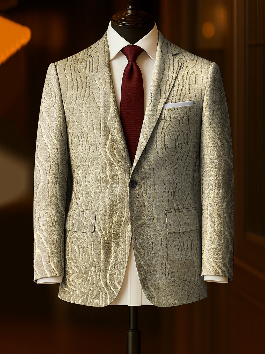 Men's Business Casual Large Pocket Plaid Blazers