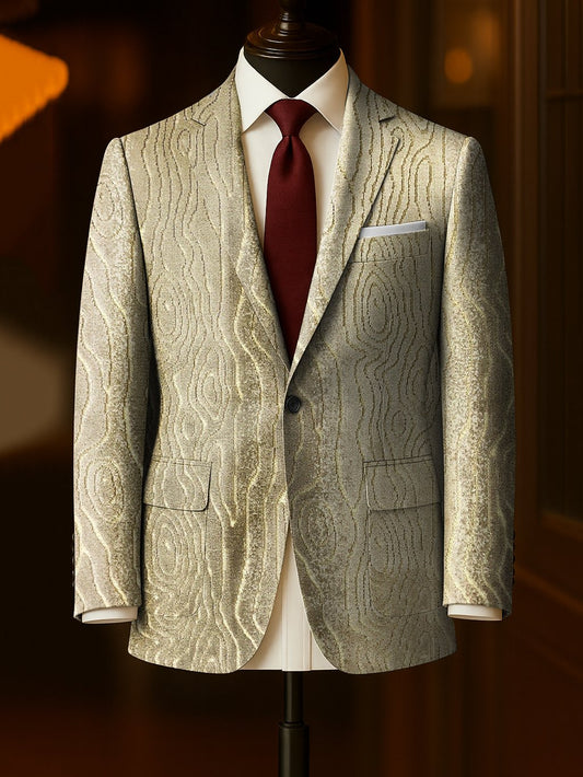 Men's Business Casual Large Pocket Plaid Blazers