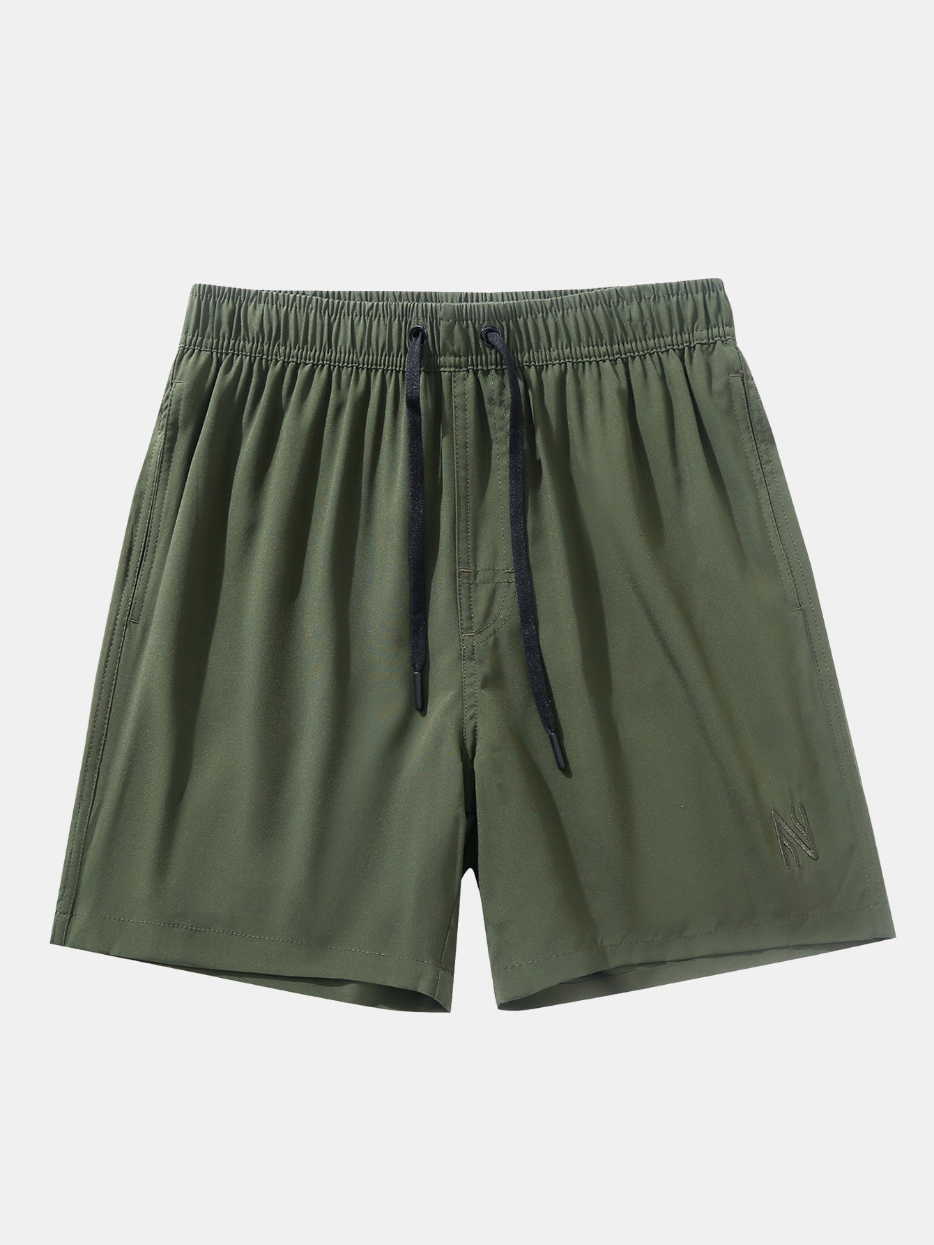2 In 1 Drawstring Pocket Quick Dry Swim Shorts