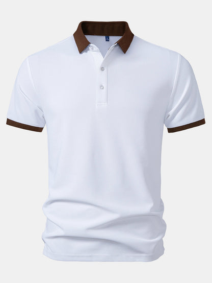 Contrast Collar Polo