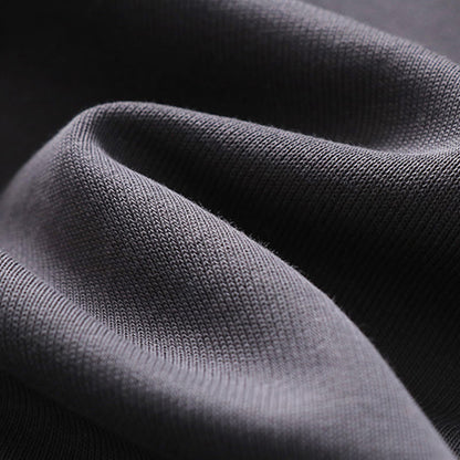 Buddha Stones Fall Winter Solid Drawstring Regular Fleece-Lined Elastic Waist Men's Cotton Harem Pants With Pockets