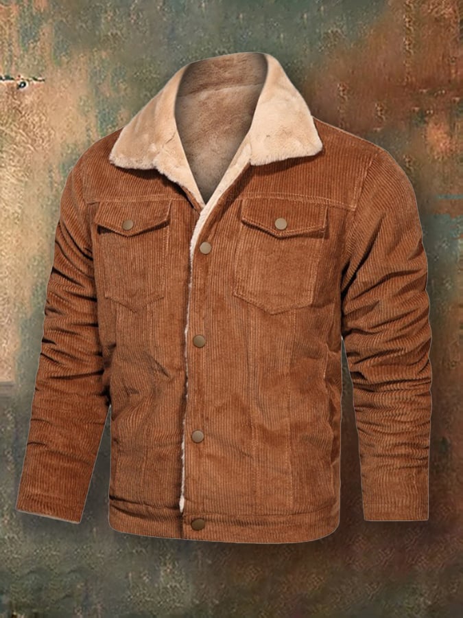 Men's Corduroy Fleece Jacket
