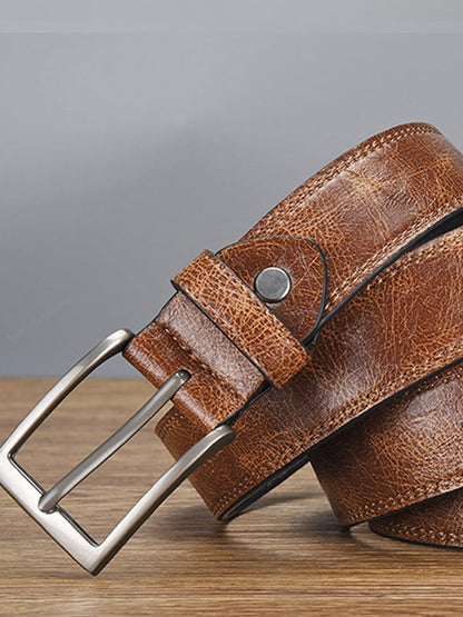 Men's Vintage Outdoor Distressed Leather Belt