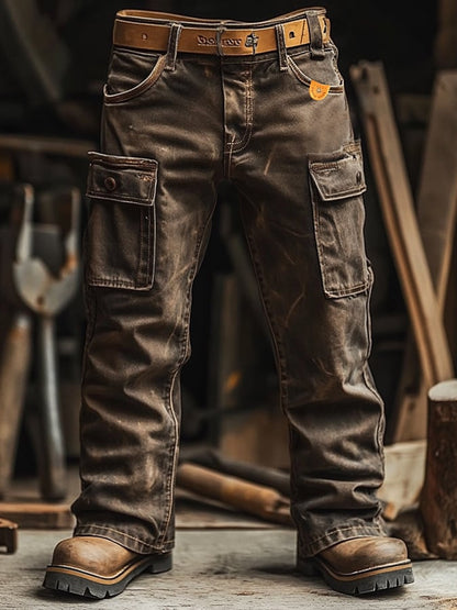 Men's Retro Outdoor Functional Overalls