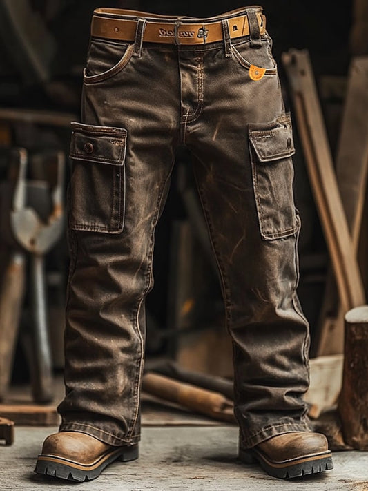 Men's Retro Outdoor Functional Overalls
