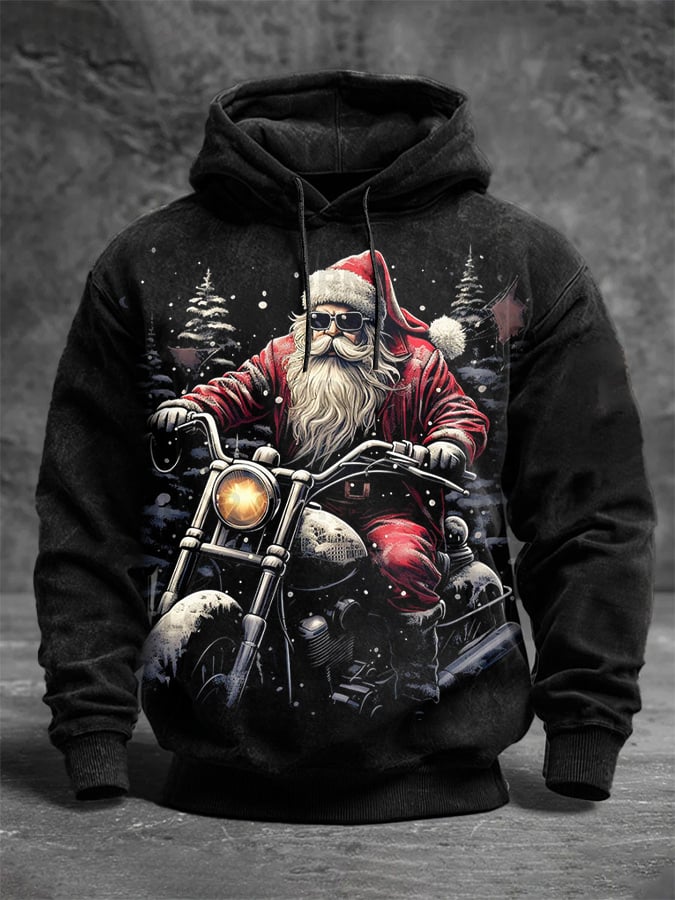 Men's Casual Retro Santa Claus Sweatshirt