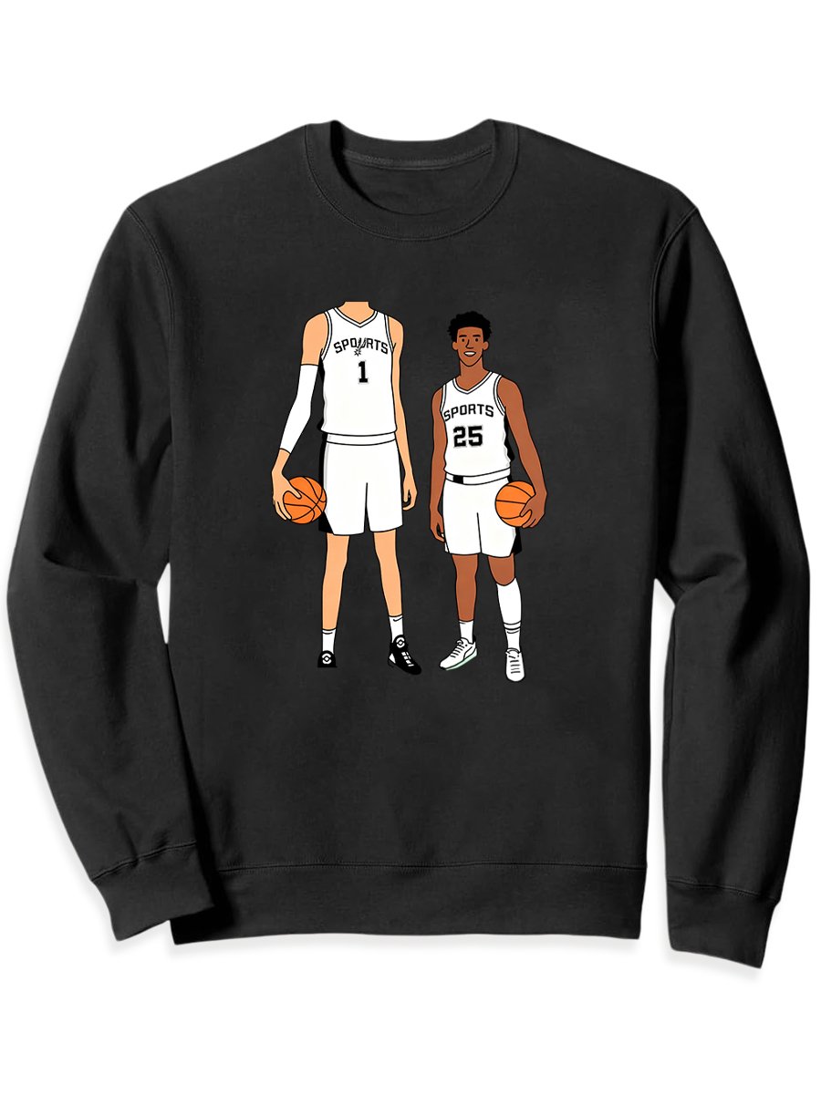 Men's Casual Fun Basketball Sweatshirt