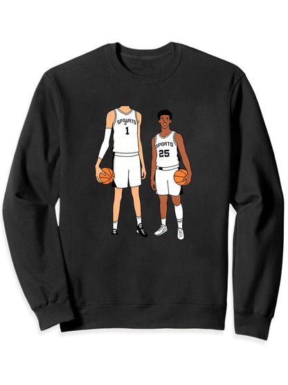 Men's Casual Fun Basketball Sweatshirt